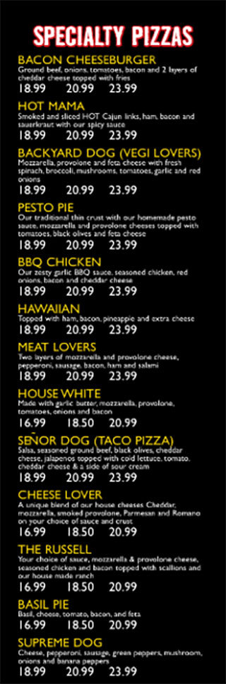 hound dogs pizza menu hounddog s pizza hound dogs pizza menu hounddog s pizza